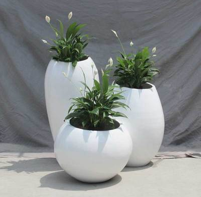 玻璃鋼簡約花缽組合 玻璃鋼簡約花缽組合