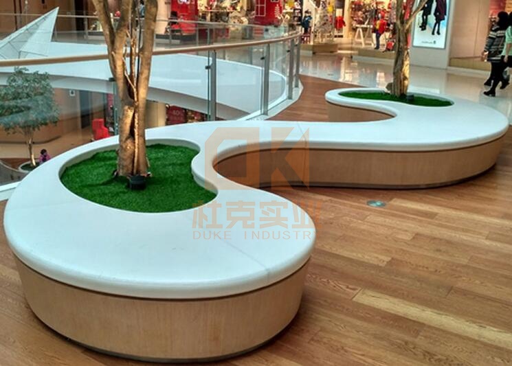 玻璃鋼S形樹池坐凳