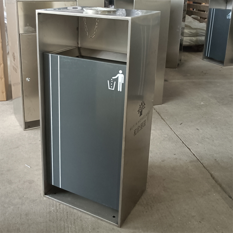 不銹鋼戶外環(huán)衛(wèi)垃圾桶