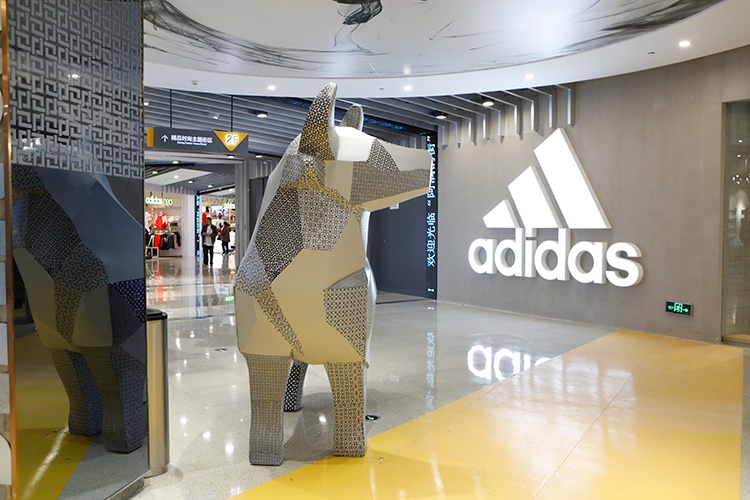 玻璃鋼動(dòng)物雕塑切面抽象狗擺件