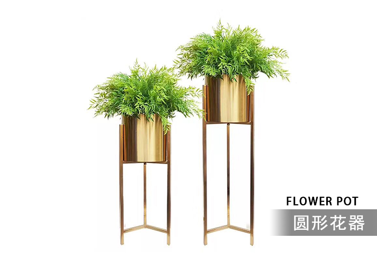 不銹鋼架臺(tái)花盆