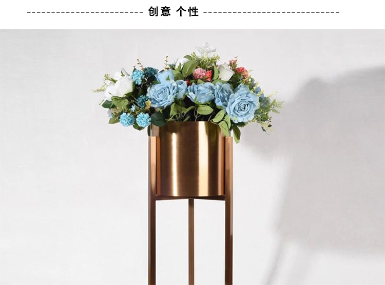 不銹鋼架臺(tái)花盆