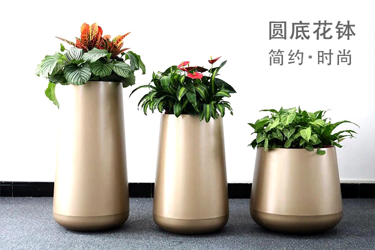 不銹鋼圓底花器