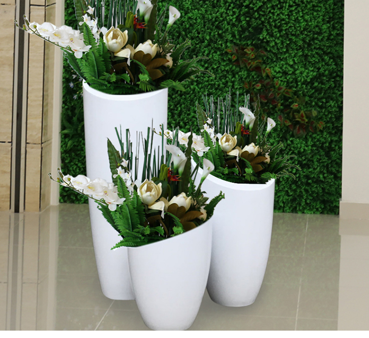 斜口彈頭型玻璃鋼花盆