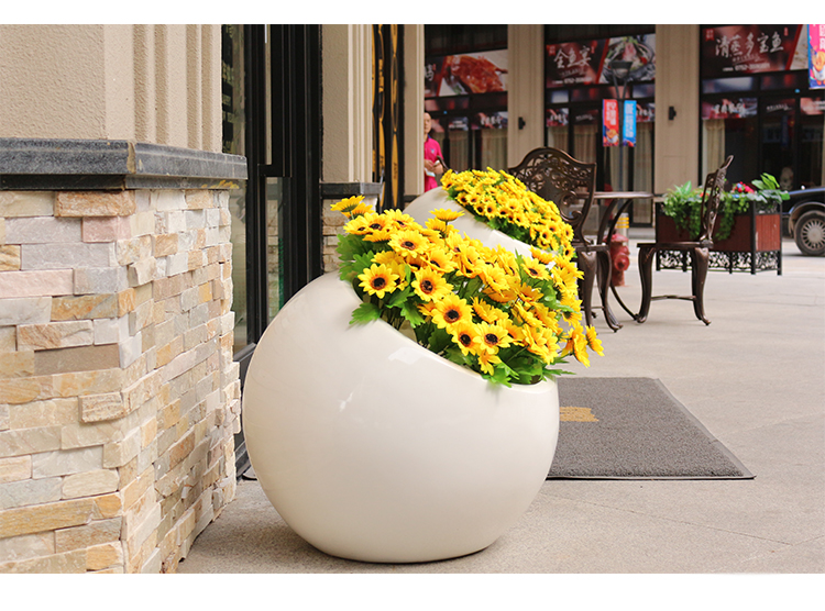 玻璃鋼圓形花缽