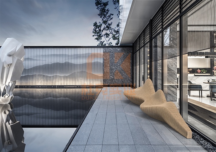 6米木藝美陳切片座椅藝術(shù)防腐木坐凳