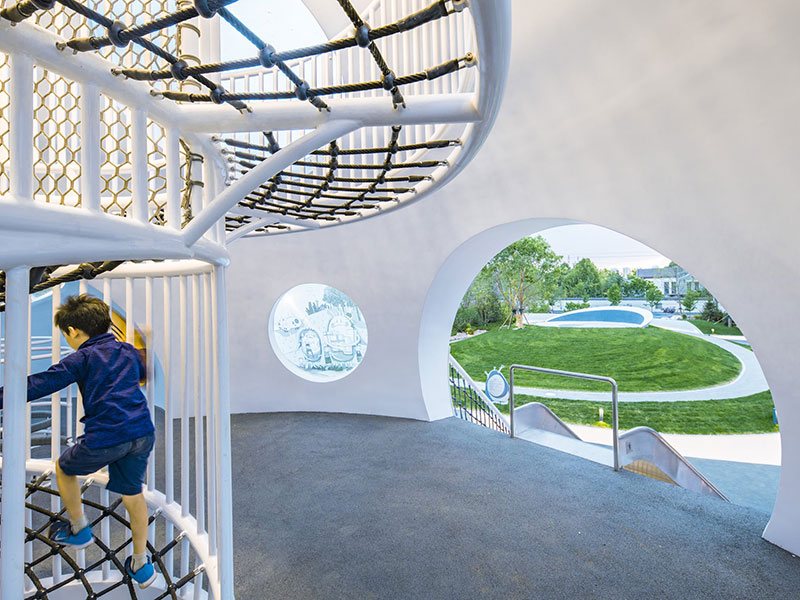 宇宙飛船屋造型美陳景觀雕塑小品藝術(shù)裝飾案例