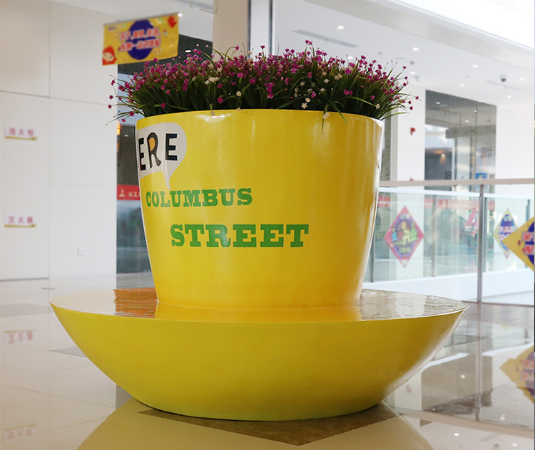 玻璃鋼咖啡杯座椅