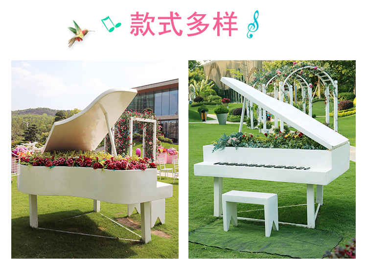 玻璃鋼鋼琴擺件
