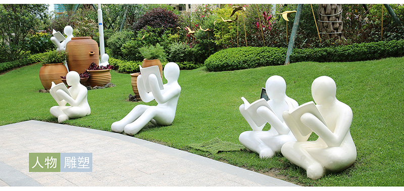 惠州碧桂園商業(yè)美陳雕塑小品花盆座椅案例