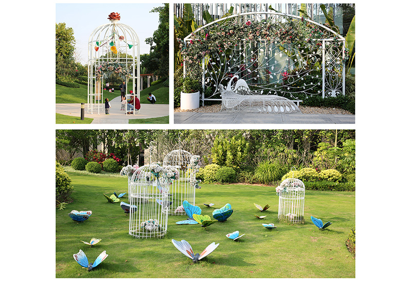 碧桂園潤楊溪谷美陳景觀雕塑小品藝術花盆案例