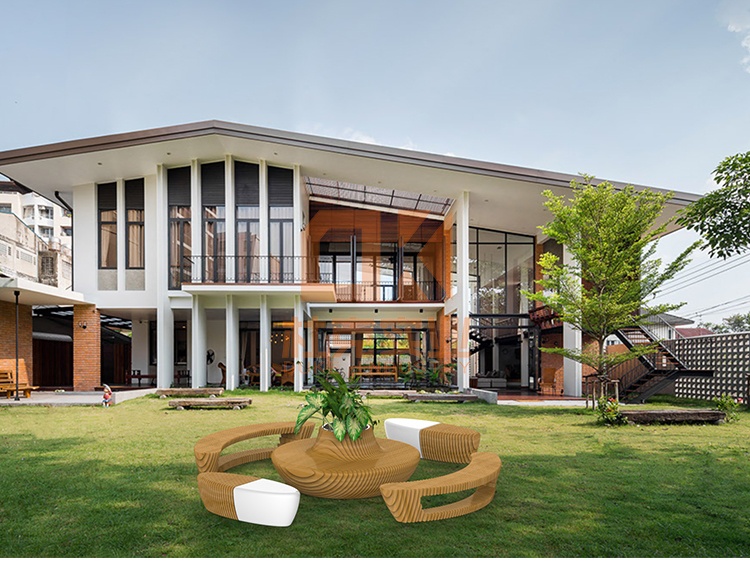 玻璃鋼木藝切片座椅 玻璃鋼木藝切片座椅