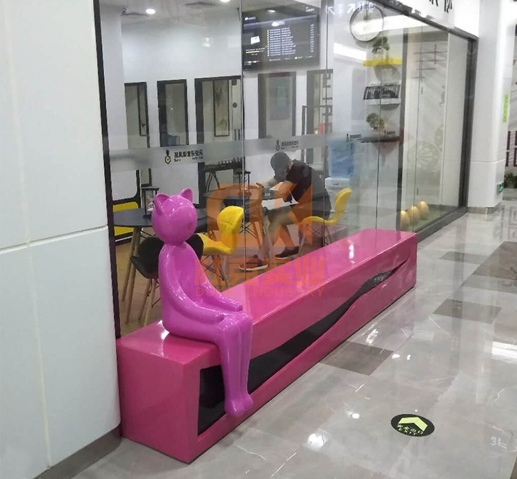 玻璃鋼貓咪座椅