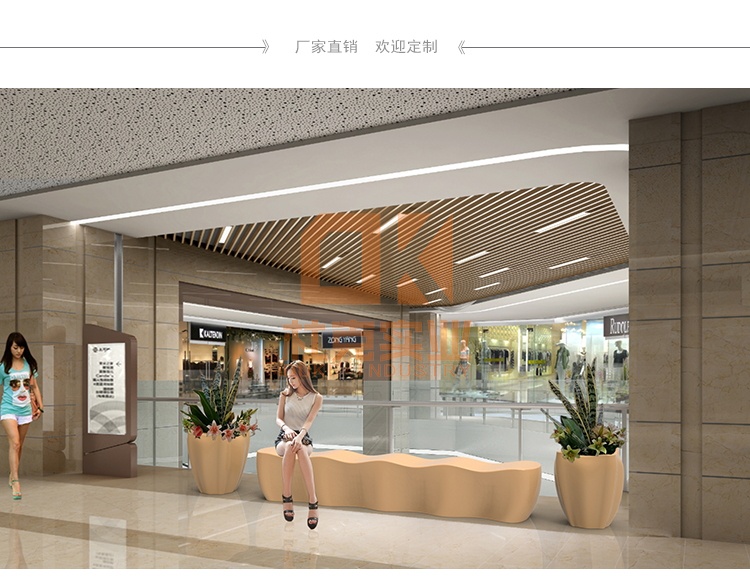 玻璃鋼海浪坐凳異形創(chuàng)意美陳休閑座椅