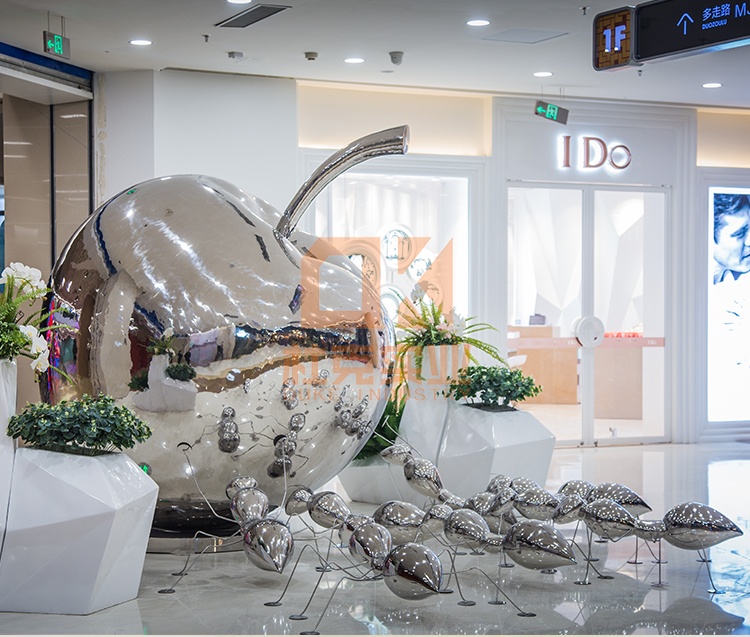 不銹鋼螞蟻雕塑