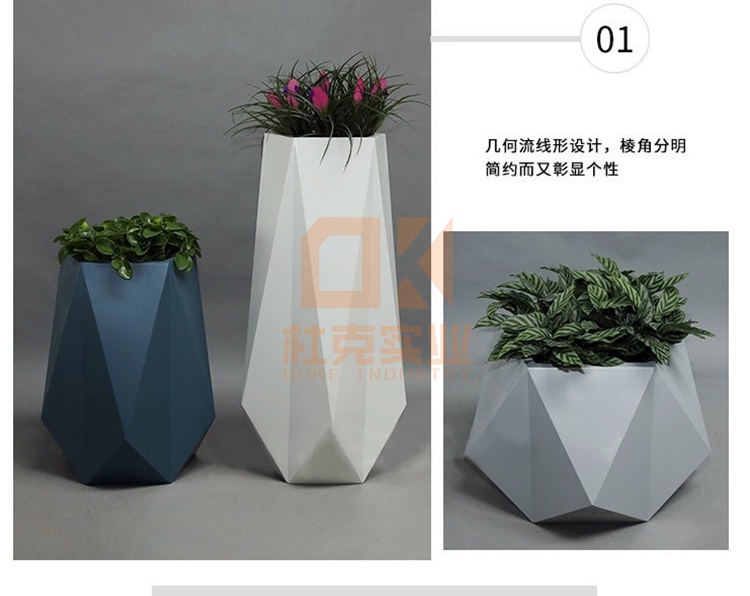 玻璃鋼菱形花器