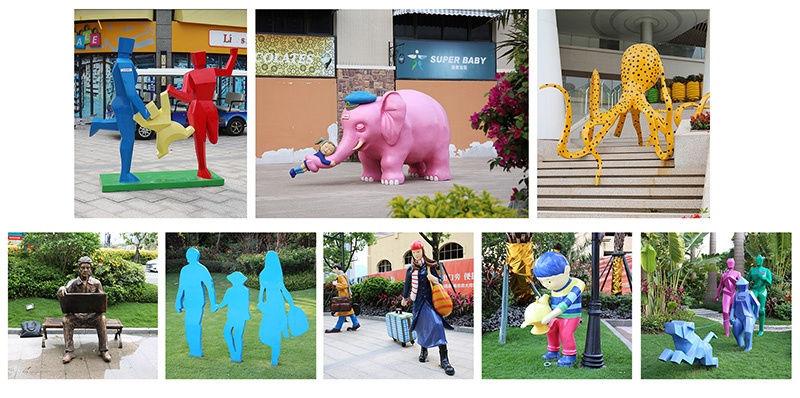 惠州碧桂園十里銀灘美陳景觀雕塑小品制作案例