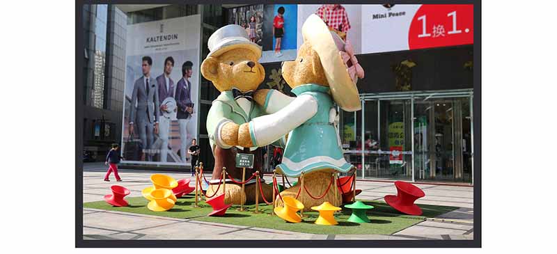 冰河時(shí)代廣場商業(yè)美陳雕塑小品花盆座椅案例