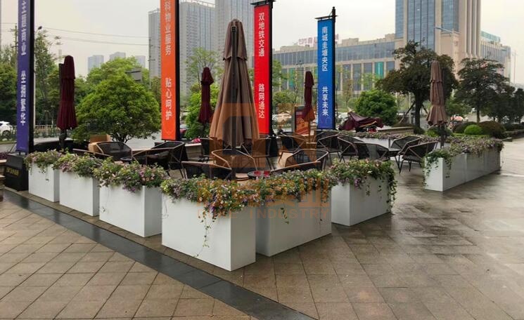 不銹鋼方形花槽