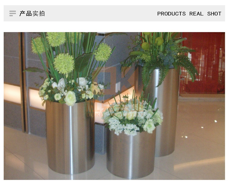 不銹鋼圓柱花器