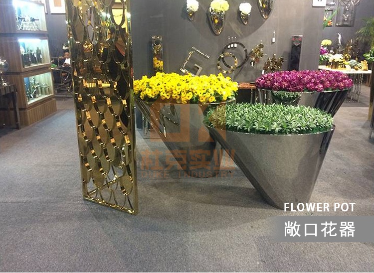 不銹鋼敞口花器