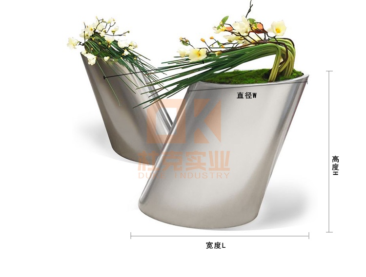 不銹鋼傾斜花器