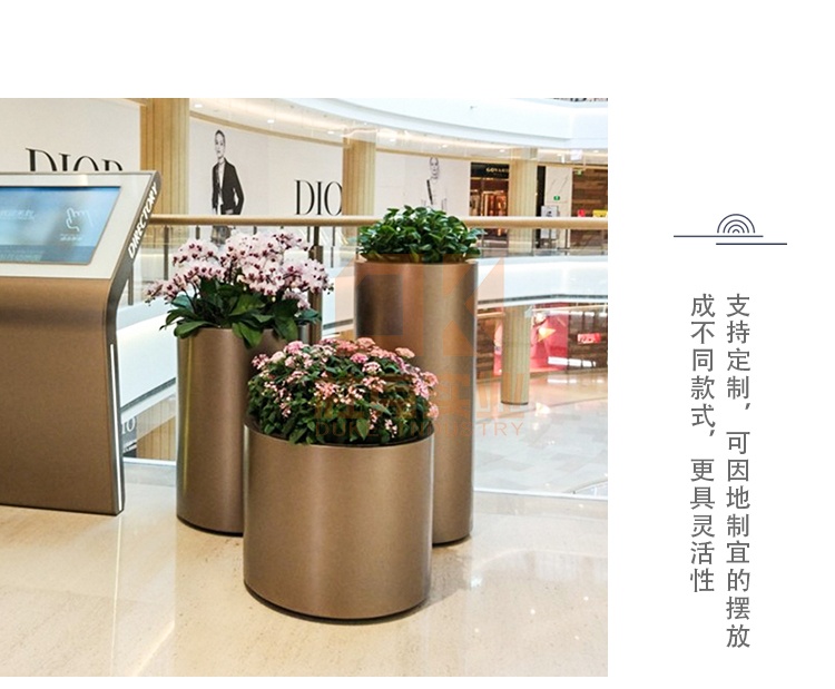 不銹鋼圓柱花器