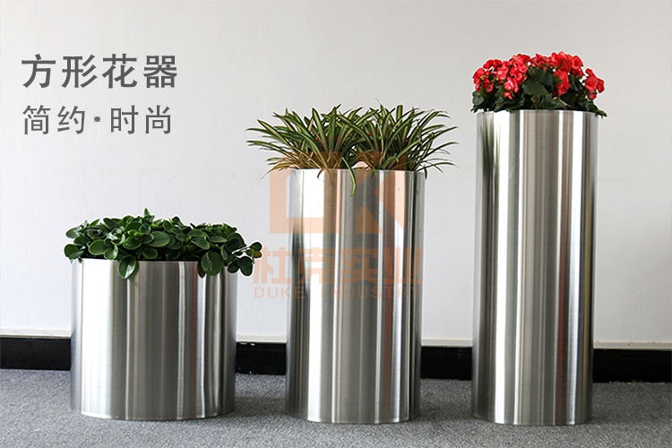 不銹鋼圓柱花器