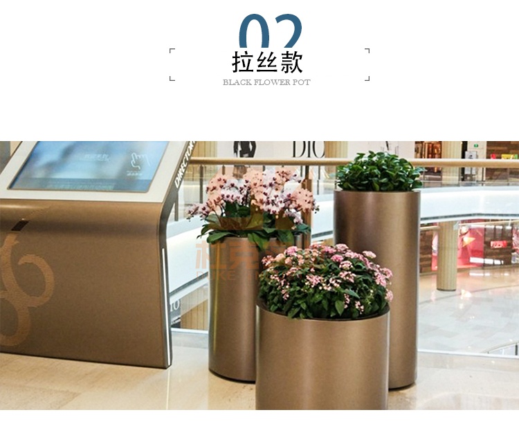 不銹鋼圓柱花器