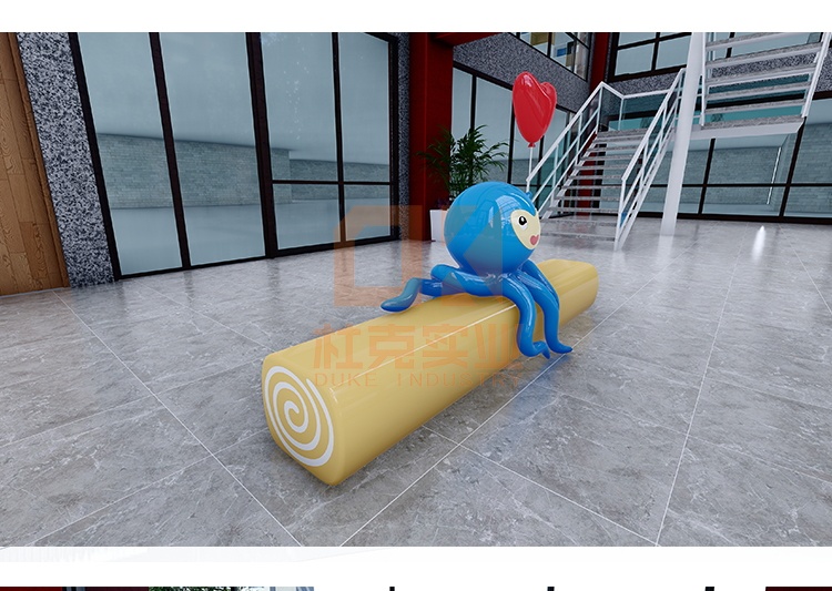 玻璃鋼章魚坐凳