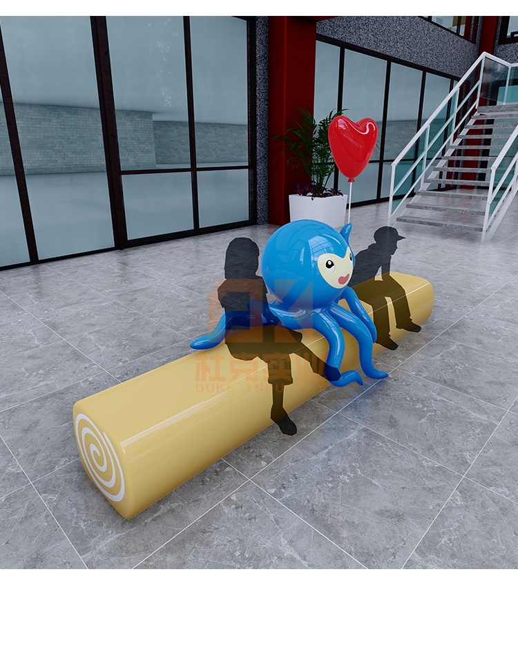 玻璃鋼章魚坐凳