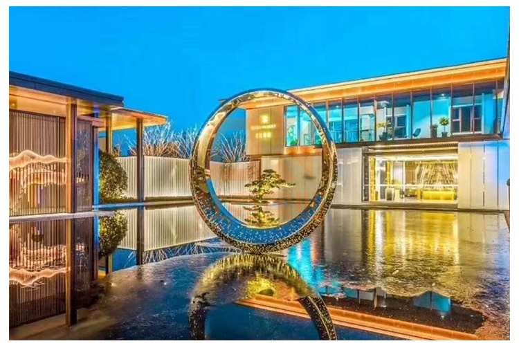 不銹鋼圓環(huán)擺件