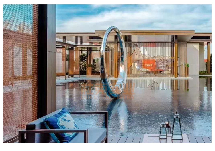 不銹鋼圓環(huán)擺件