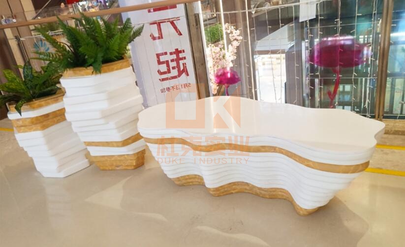 玻璃鋼異形花盆座椅