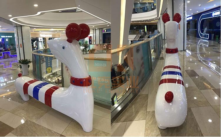 玻璃鋼創(chuàng)意狗休閑椅