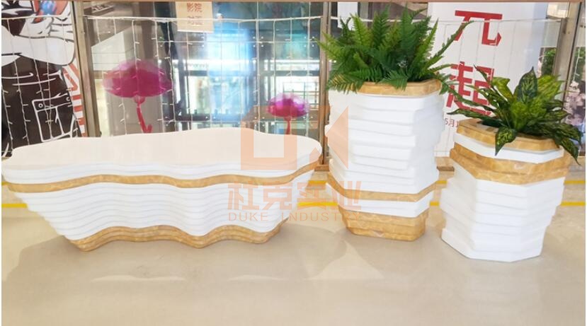 玻璃鋼異形花盆座椅