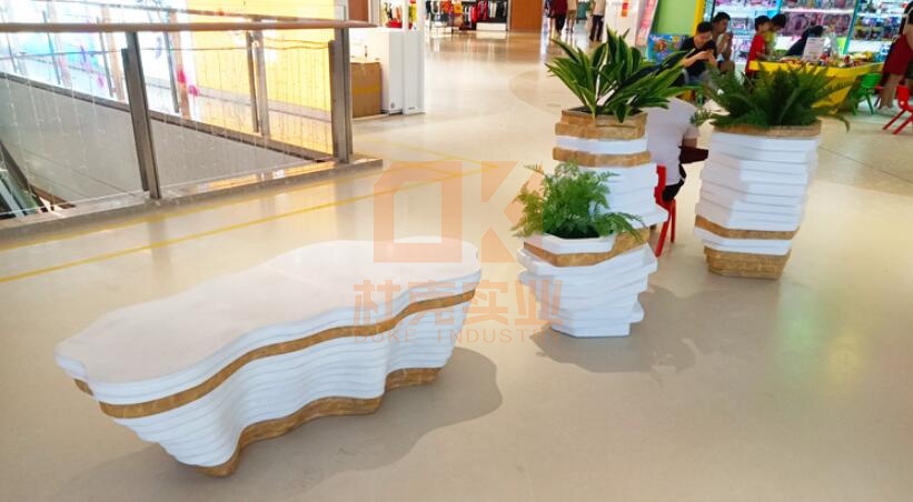 玻璃鋼異形花盆座椅