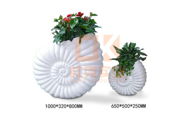 玻璃鋼創(chuàng)意S形花盆