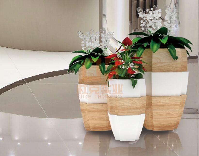 玻璃鋼創(chuàng)意六棱花盆