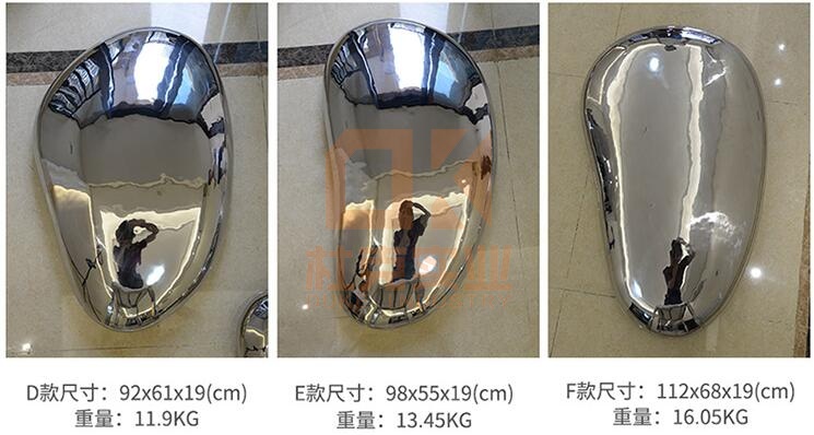 不銹鋼水滴鏡面石頭雕塑坐凳