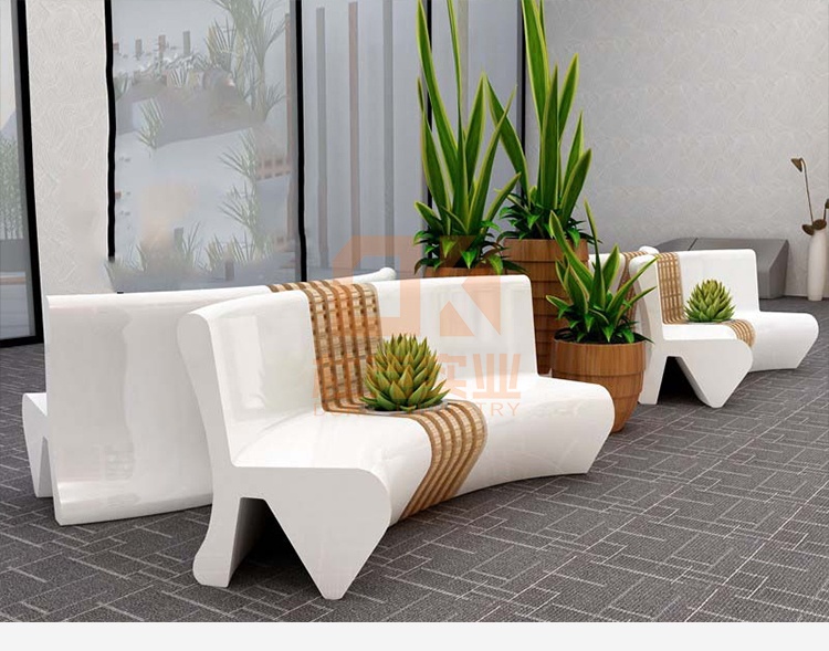 玻璃鋼弧形座椅