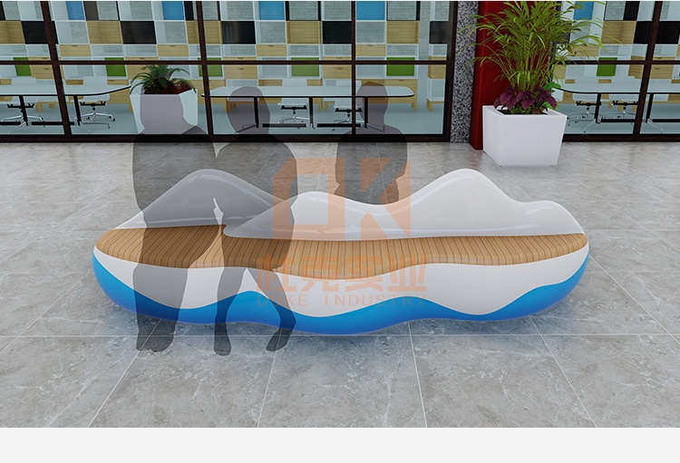 玻璃鋼仿山水座椅