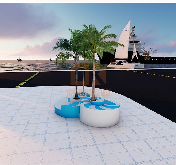 玻璃鋼海螺樹(shù)池坐凳