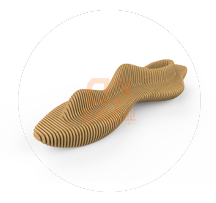 切片木藝休閑椅