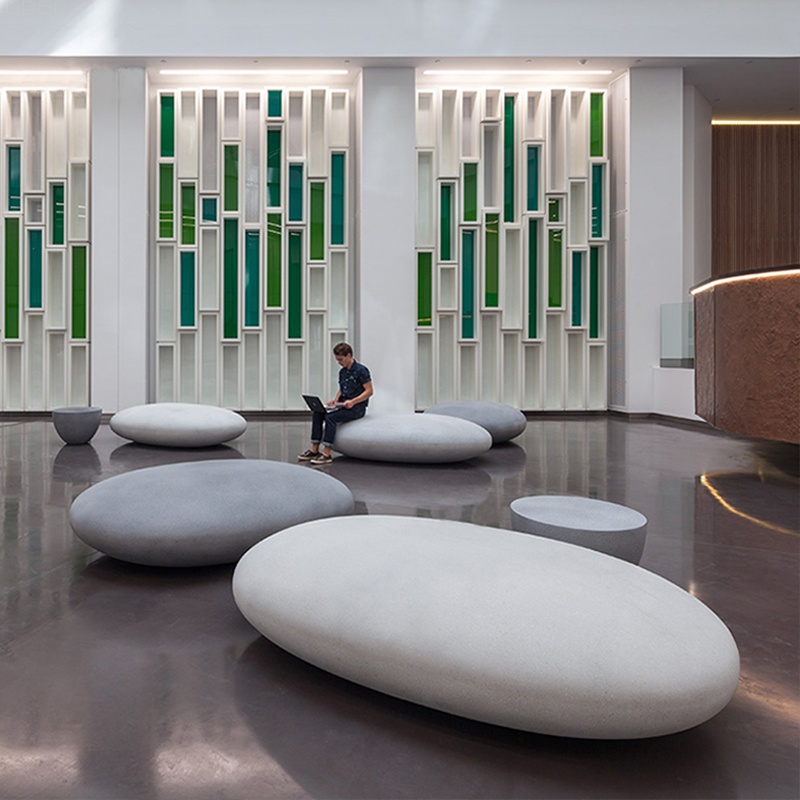 玻璃鋼鵝卵石坐凳