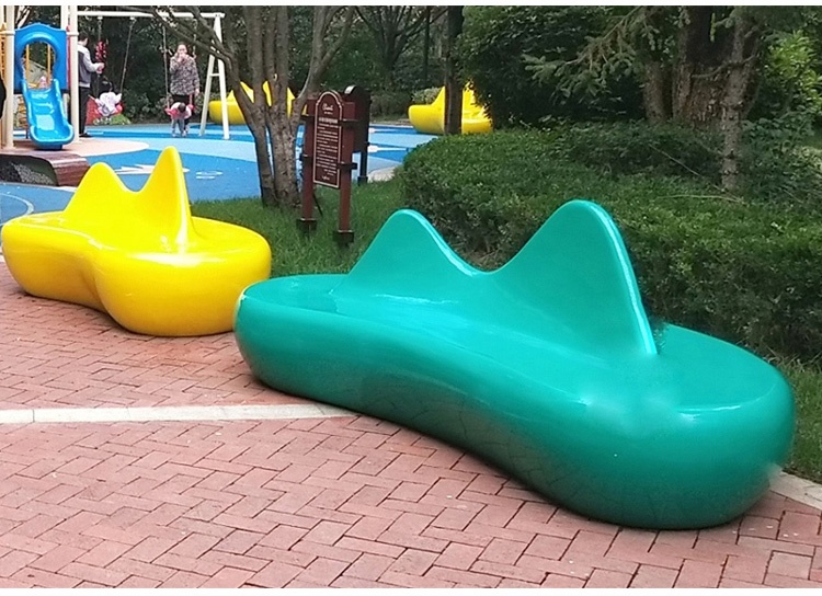 玻璃鋼心形商場座椅