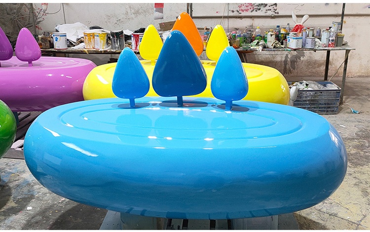 玻璃鋼心形商場座椅