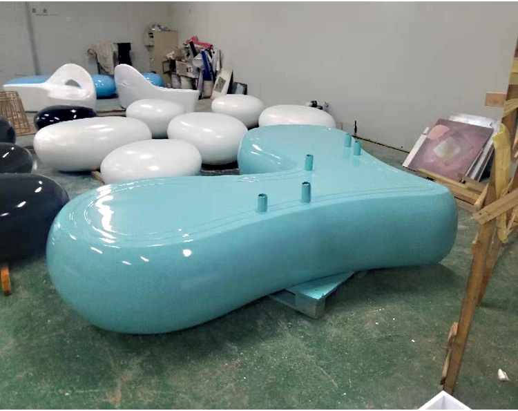 玻璃鋼心形商場座椅