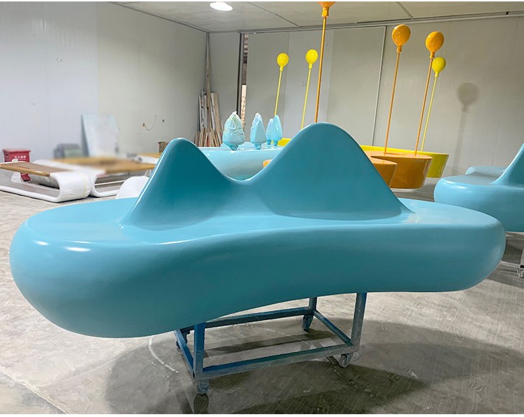 玻璃鋼心形商場座椅