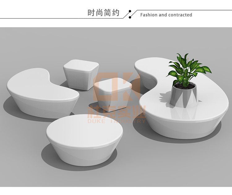 玻璃鋼仿木紋藝術(shù)花盆座椅